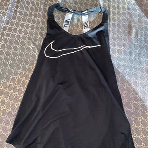 nike athletic black shirt tank top t-shirt tee